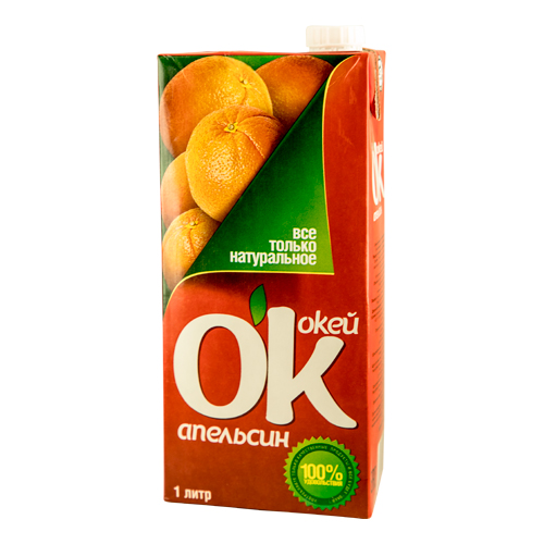 О'К Апельсин 0,93 л.